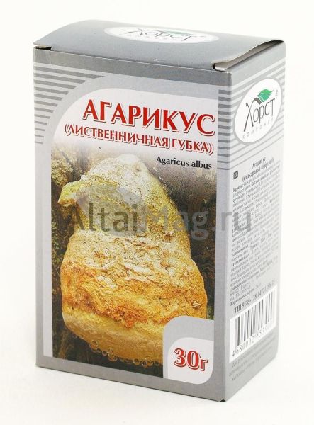 Изображение товара Агарикус (лиственничная губка), 30 г (Хорст) Агарикус (лиственничная губка), 30 г (Хорст) фотография