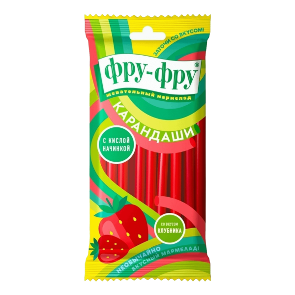 Изображение товара Мармелад Фру-Фру Карандаши со вкусом клубники 80г Мармелад Фру-Фру Карандаши со вкусом клубники 80г фотография