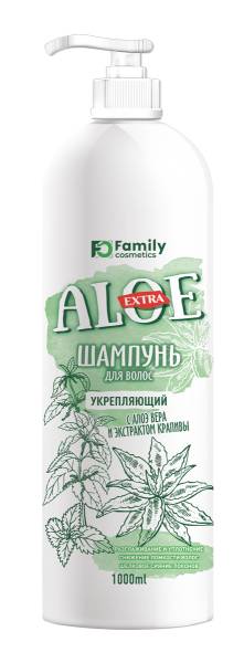 Изображение товара Вилсен Extra Aloe шампунь для волос Укрепляющий 1000мл Вилсен Extra Aloe шампунь для волос Укрепляющий 1000мл фотография